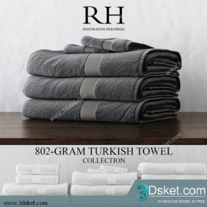 Free Download Bathroom Accessories 3D Model Đồ dùng 044