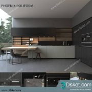 Free Download Kitchen 3D Model Nhà bếp 050