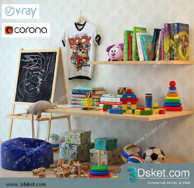 Free Download Toy 3D Model Đồ Chơi 031