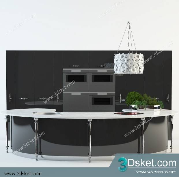 Free Download Kitchen 3D Model Nhà bếp 017
