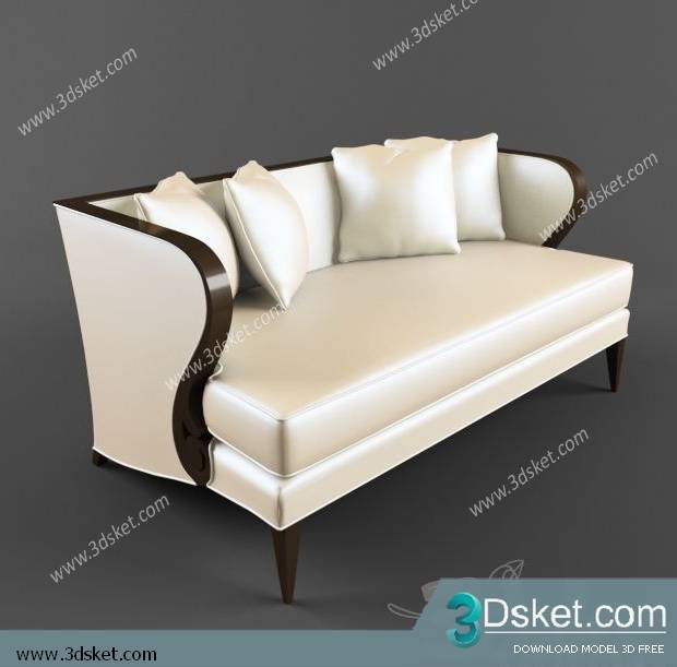 3D Model Arm Chair Free Download 063