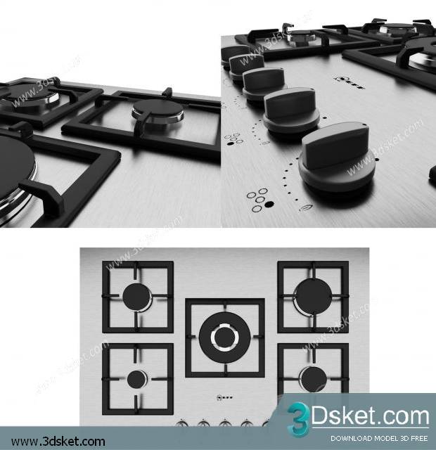 Free Download Kitchen Appliance 3D Model 025