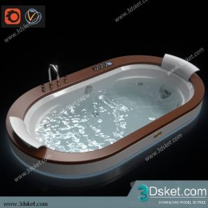 Free Download Bathtub 3D Model Bồn Tắm 017