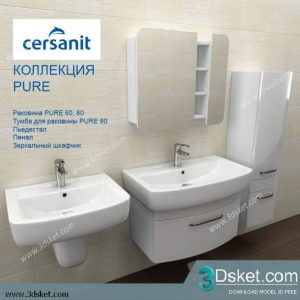 Free Download Bathroom Furniture 3D Model 023