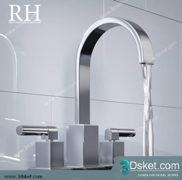 Free Download Faucet 3D Model Vòi Rửa 020