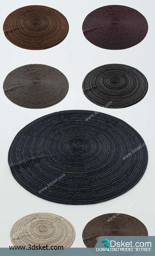 Free Download Carpets 3D Model Thảm 002