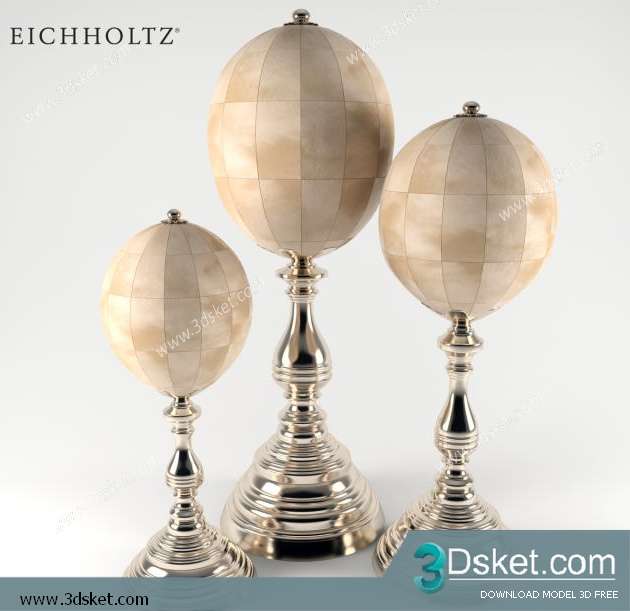 Free Download Decorative set 3D Model Bộ Trang Trí 051