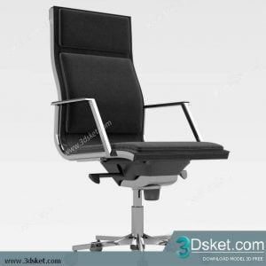 3D Model Office Furniture Free Download Ghế xoay 017