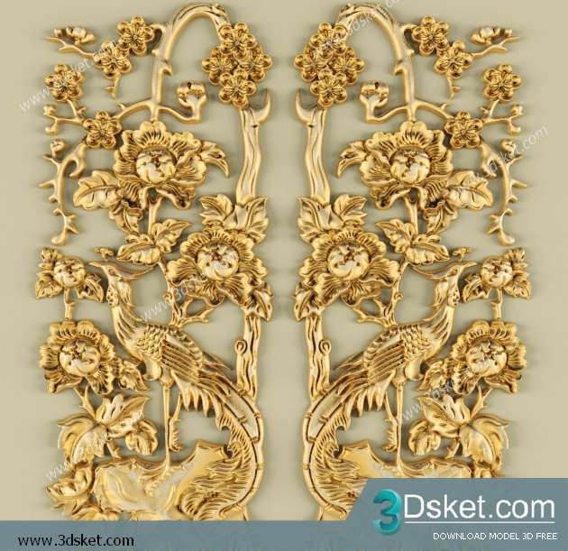 Free Download Decorative Plaster 3D Model 041
