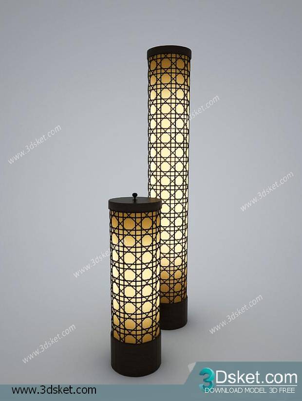 Free Download Ceiling Light 3D Model Đèn Trần 006