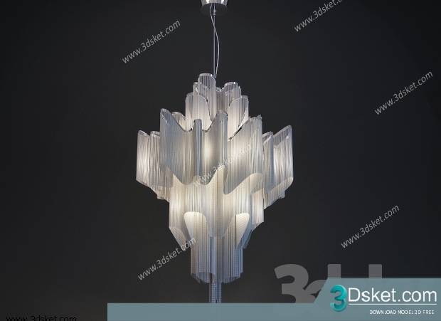 Free Download Ceiling Light 3D Model Đèn Trần 048