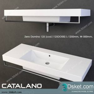 Free Download Wash Basin 3D Model Chậu Rửa Mặt 014