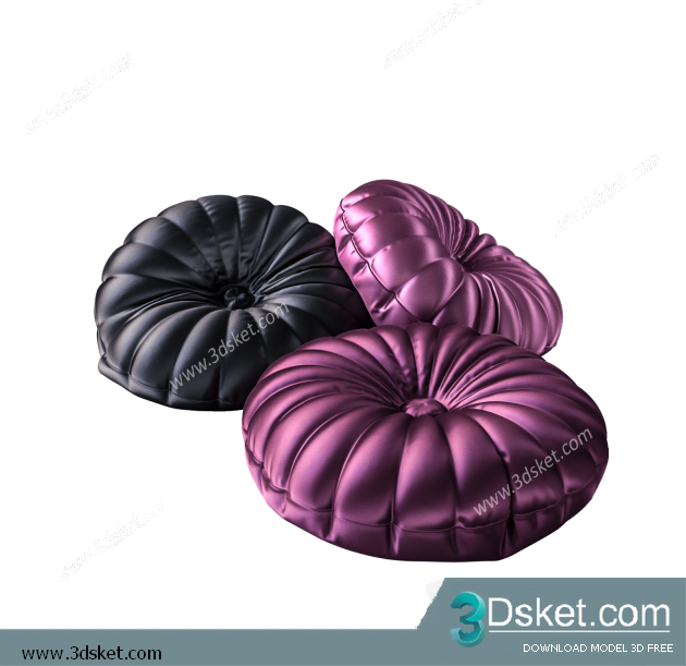 Free Download Pillows 3D Model 016 Gối