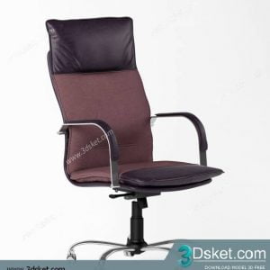 3D Model Office Furniture Free Download Ghế xoay 018