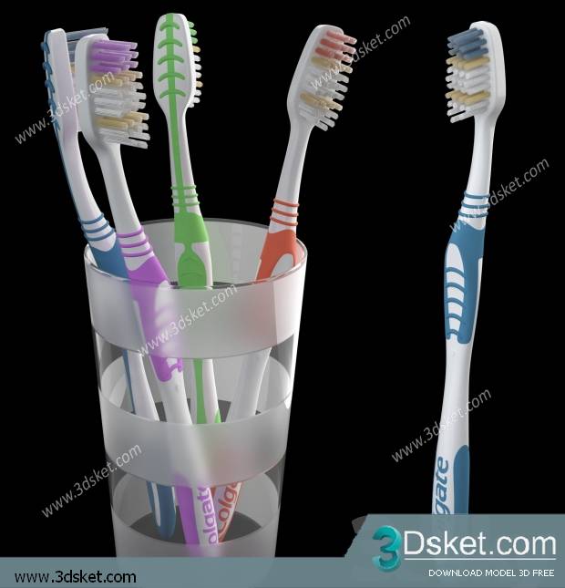 Free Download Bathroom Accessories 3D Model Đồ dùng 004