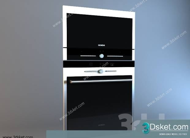 Free Download Kitchen Appliance 3D Model 003