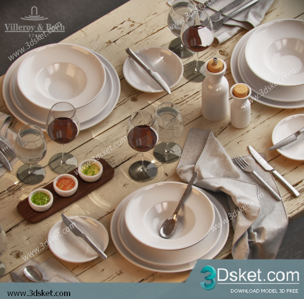 Free Download 3D Models Tableware Kitchen 064