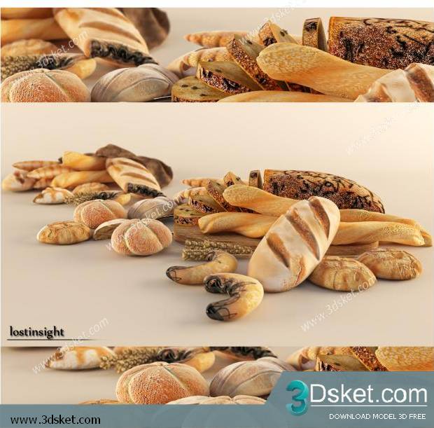 Free3D Download Food And Drinks 3D Model 039