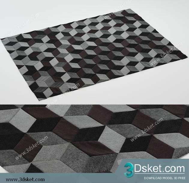 Free Download Carpets 3D Model Thảm 003