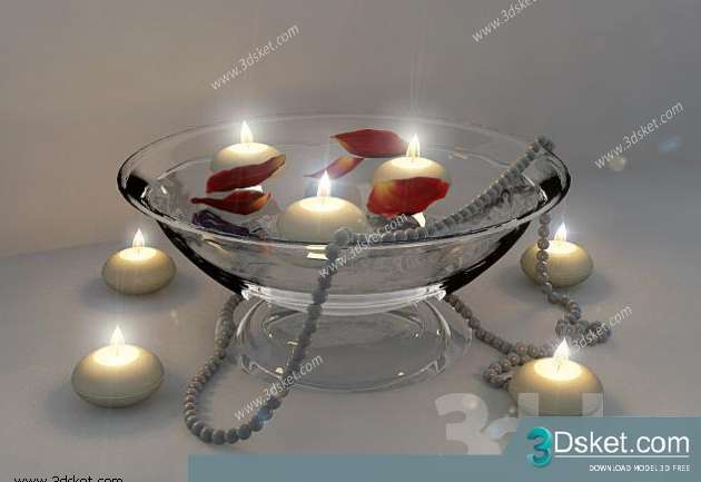 Free Download Mirror 3D Model Bộ Trang Trí 007