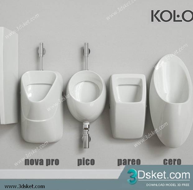 Free Download Toilet Bidet 3D Model 027