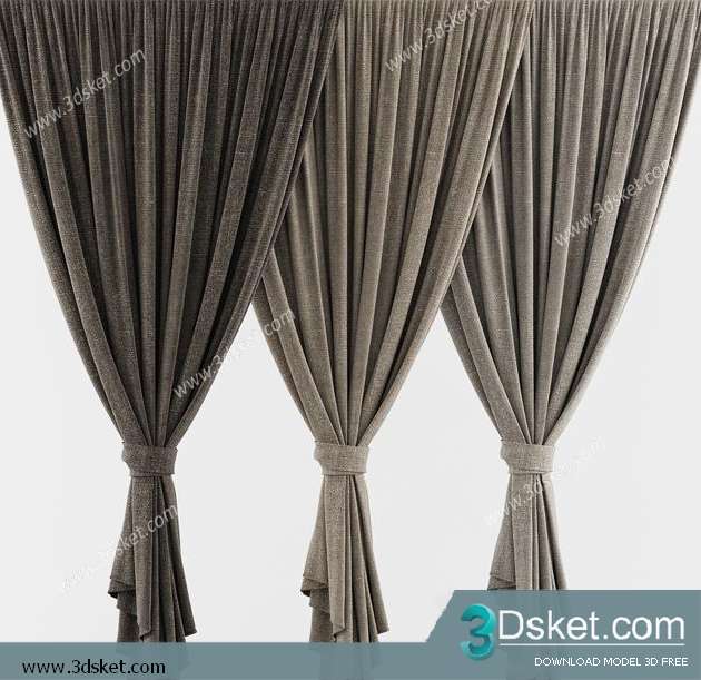 Free Download Curtain 3D Model Rèm 014