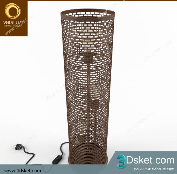 Free Download Ceiling Light 3D Model Đèn Trần 007