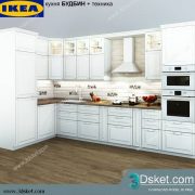 Free Download Kitchen 3D Model Nhà bếp 007
