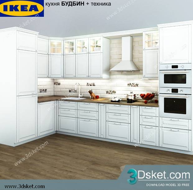 Free Download Kitchen 3D Model Nhà bếp 007