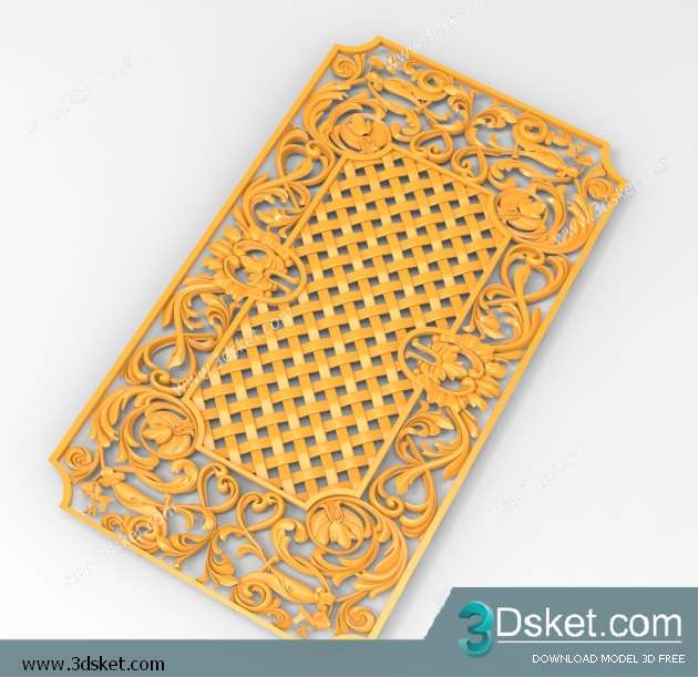 Free Download Decorative Plaster 3D Model 007