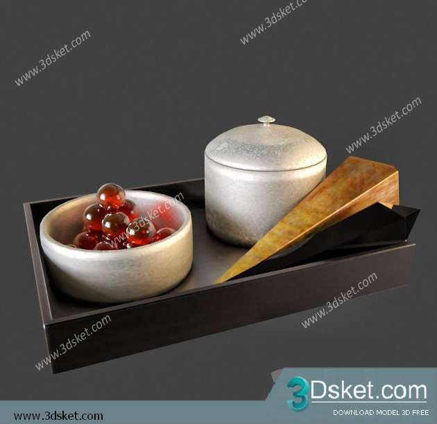 Free Download Mirror 3D Model Bộ Trang Trí 008