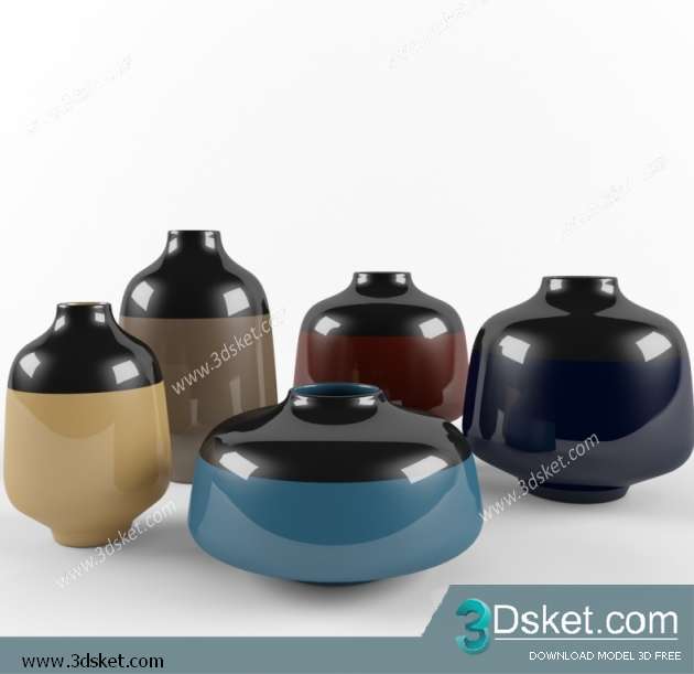 Free Download Vase 3D Model Chai Lọ 020