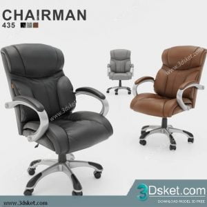 3D Model Office Furniture Free Download Ghế xoay 021