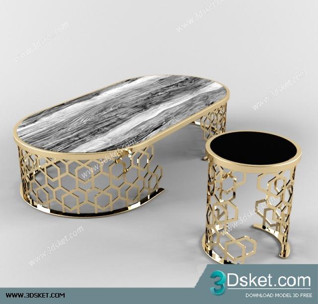 3D Model Table Chair Free Download Bàn ghế 032