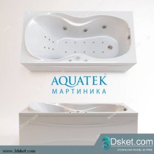 Free Download Bathtub 3D Model Bồn Tắm 022