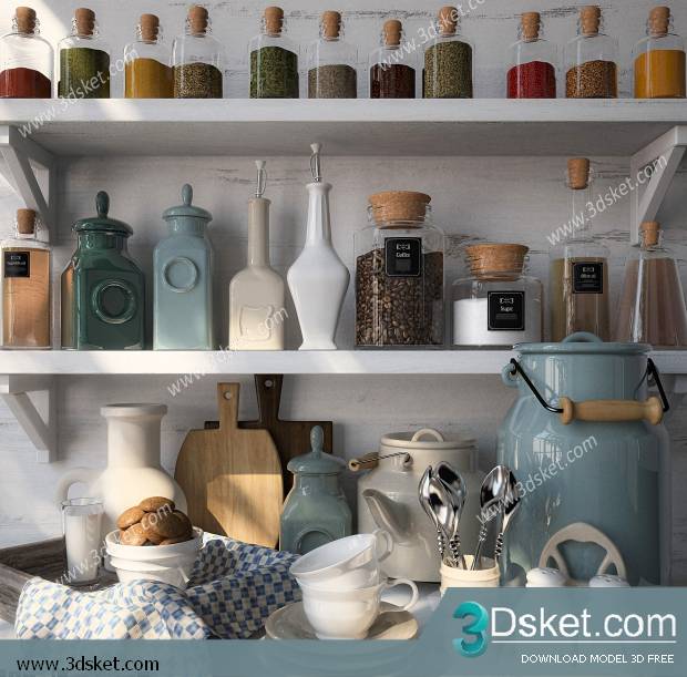 Free Download 3D Models Tableware Kitchen 067
