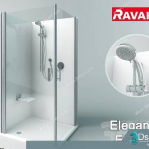 Free Download Shower 3D Model Tắm Đứng 001