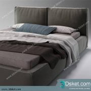 3D Model Bed Free Download Giường 084