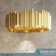 Free Download Ceiling Light 3D Model Đèn Trần 052