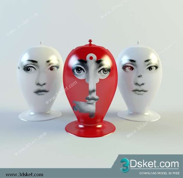 Free Download Vase 3D Model Chai Lọ 025