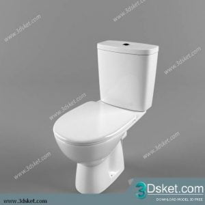 Free Download Toilet Bidet 3D Model 004