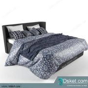 3D Model Bed Free Download Giường 085