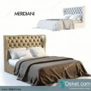 3D Model Bed Free Download Giường 022