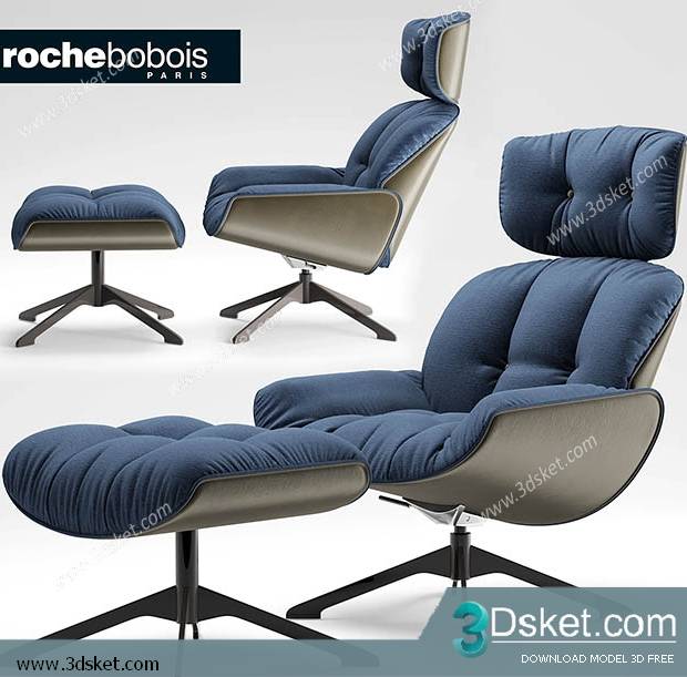 3D Model Arm Chair Free Download 028