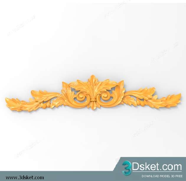 Free Download Decorative Plaster 3D Model 008