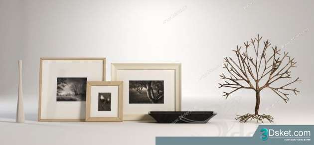 Free Download Frame 3D Model Tranh 002