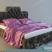 3D Model Bed Free Download Giường 066