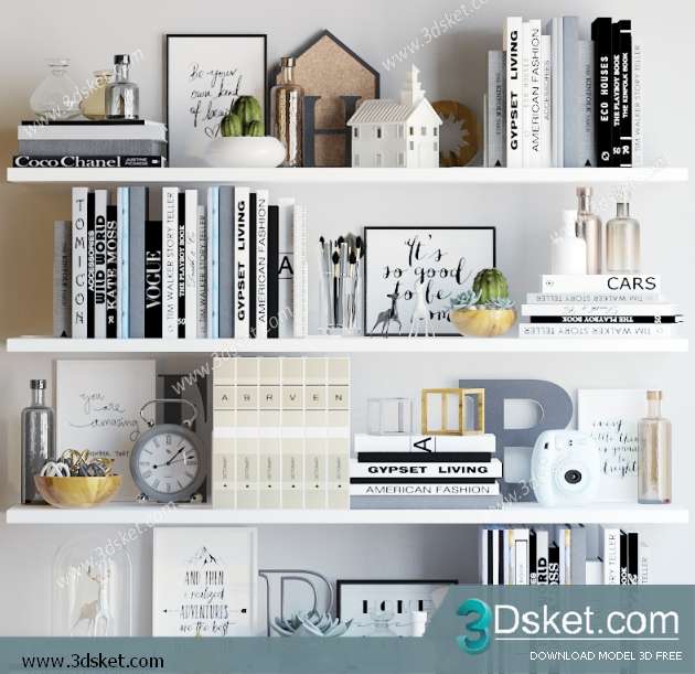 Free Download Books 3D Model 021 Sách