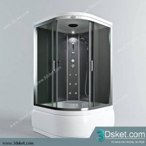 Free Download Shower 3D Model Tắm Đứng 017