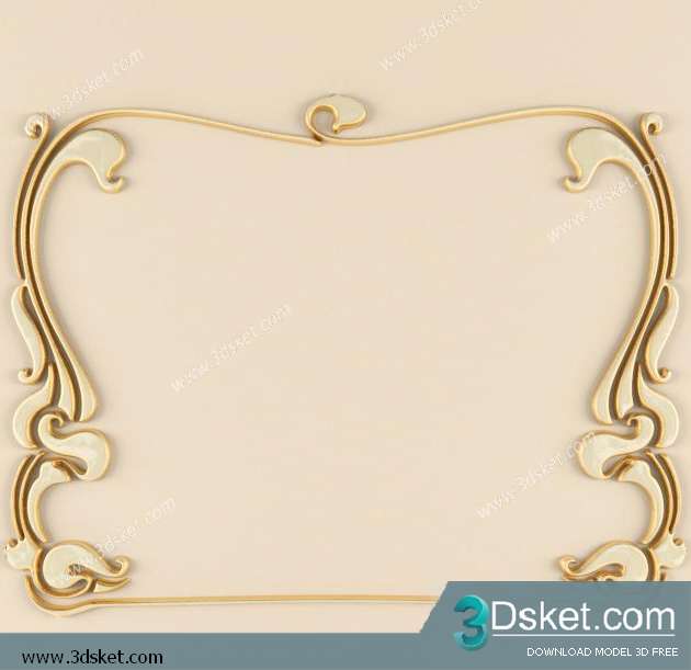 Free Download Decorative Plaster 3D Model 044